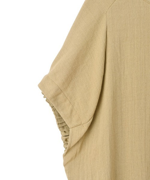 marjour（マージュール）の「LINEN BLEND TOPS（Tシャツ/カットソー・レディース・ブラック/ベージュ・M）」の21枚目の写真