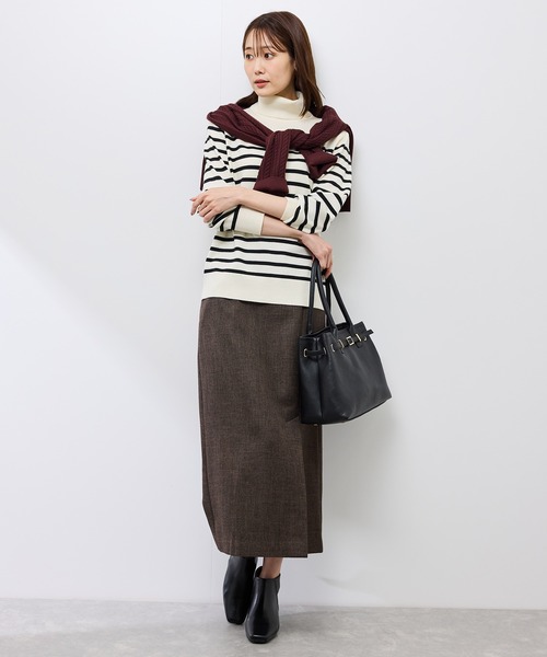 ROPE' PICNIC(ロペピクニック)の「スリートーンツイードスカート/セットアップ対応(スカート・レディース・チャコールグレー/ダークブラウン・S/M/L)」の9枚目の写真