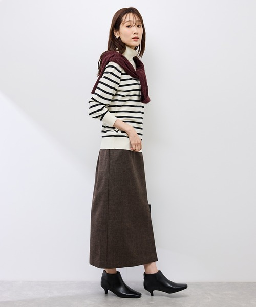 ROPE' PICNIC(ロペピクニック)の「スリートーンツイードスカート/セットアップ対応(スカート・レディース・チャコールグレー/ダークブラウン・S/M/L)」の11枚目の写真