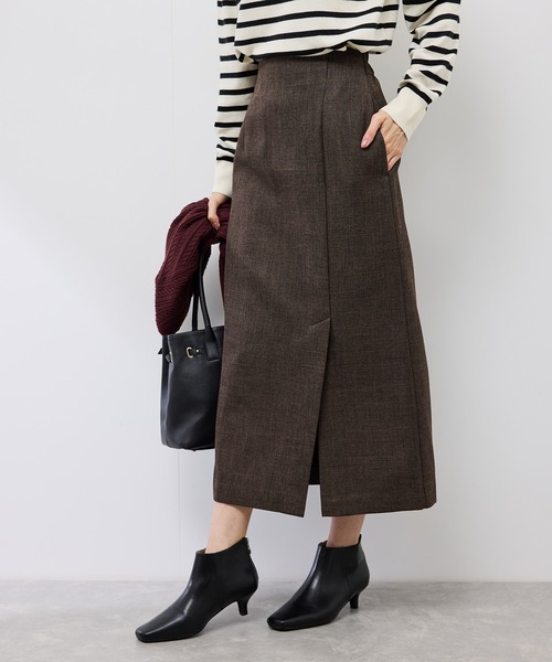 ROPE' PICNIC(ロペピクニック)の「スリートーンツイードスカート/セットアップ対応(スカート・レディース・チャコールグレー/ダークブラウン・S/M/L)」の13枚目の写真