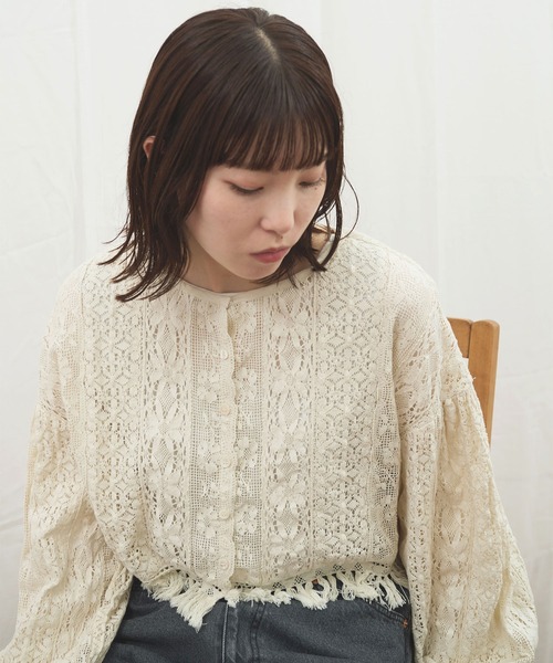 fig London(フィグロンドン)の「_Carol bolero(シャツ/ブラウス・レディース・ブラック/アイボリー・FREE)」の6枚目の写真