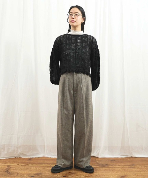 fig London(フィグロンドン)の「_Carol bolero(シャツ/ブラウス・レディース・ブラック/アイボリー・FREE)」の17枚目の写真