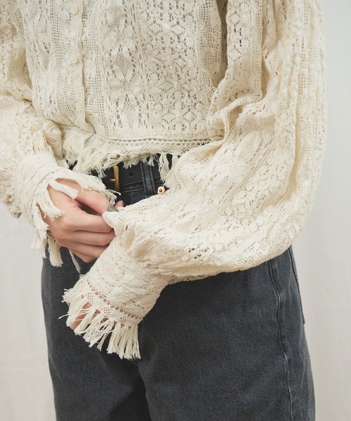 fig London(フィグロンドン)の「_Carol bolero(シャツ/ブラウス・レディース・ブラック/アイボリー・FREE)」の18枚目の写真