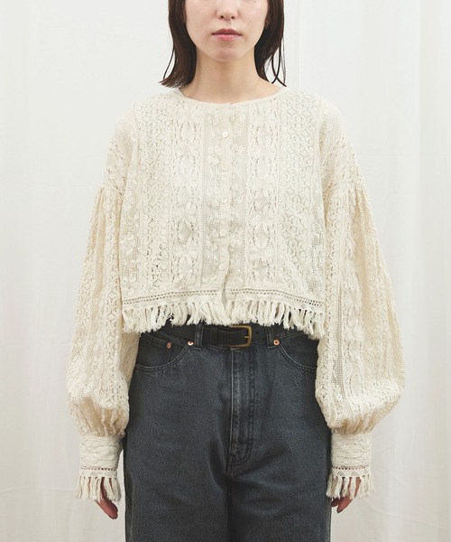 fig London(フィグロンドン)の「_Carol bolero(シャツ/ブラウス・レディース・ブラック/アイボリー・FREE)」の20枚目の写真