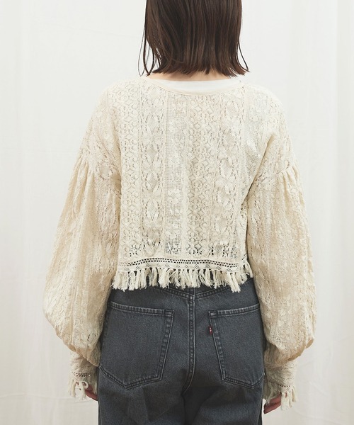 fig London(フィグロンドン)の「_Carol bolero(シャツ/ブラウス・レディース・ブラック/アイボリー・FREE)」の22枚目の写真