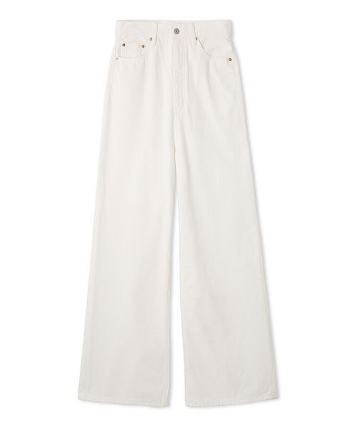 ハイウエストワイドデニムパンツ（デニムパンツ）｜Mila Owen（ミラ