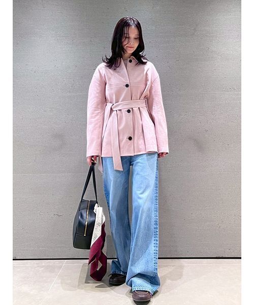 ハイウエストワイドデニムパンツ（デニムパンツ）｜Mila Owen（ミラ