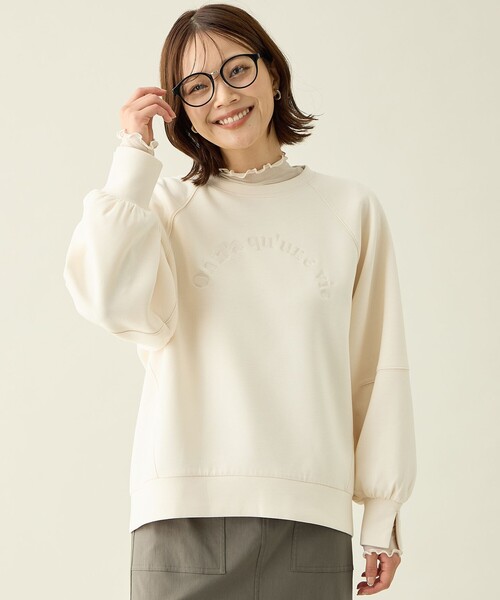 セール】ロゴ刺繍ダンボールトレーナー（スウェット）｜ANY（エニィ