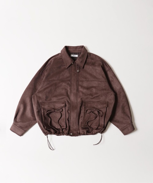 PHILLY(フィリー)の「リボンポケットスウェードタッチジャケット(ブルゾン・レディース・ブラウン/ダークブラウン・FREE)」の16枚目の写真