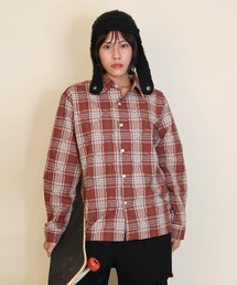 aimoha(�A�C���n)��aimoha men ���B���e�[�W�`�F�b�N�V���c/Vintage Check  Shirt(�V���c/�u���E�X)