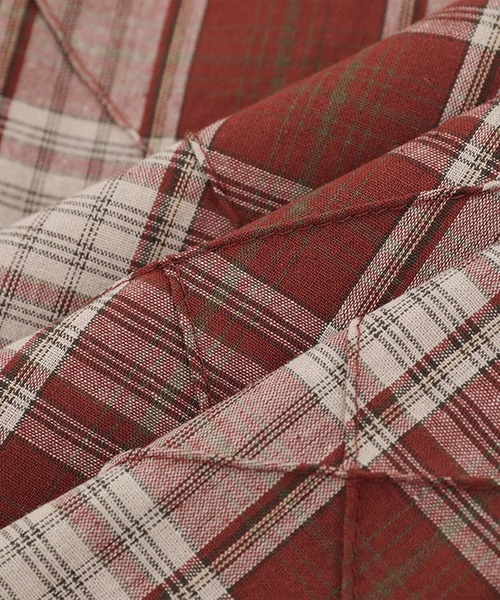 aimoha(アイモハ)の「aimoha men ヴィンテージチェックシャツ/Vintage Check Shirt(シャツ/ブラウス・メンズ・ネイビー/レッド・MEDIUM/LARGE)」の14枚目の写真