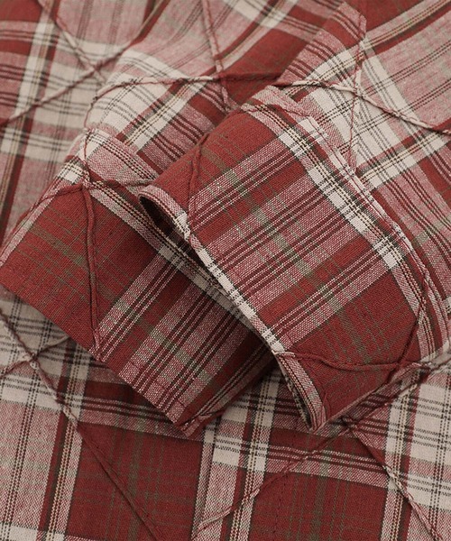 aimoha(アイモハ)の「aimoha men ヴィンテージチェックシャツ/Vintage Check Shirt(シャツ/ブラウス・メンズ・ネイビー/レッド・MEDIUM/LARGE)」の15枚目の写真