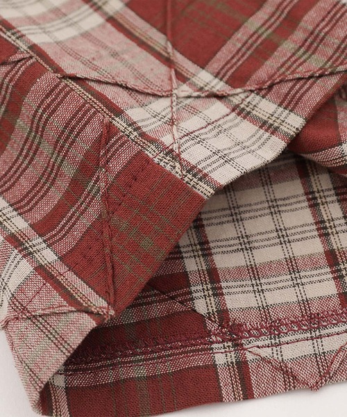aimoha(アイモハ)の「aimoha men ヴィンテージチェックシャツ/Vintage Check Shirt(シャツ/ブラウス・メンズ・ネイビー/レッド・MEDIUM/LARGE)」の4枚目の写真