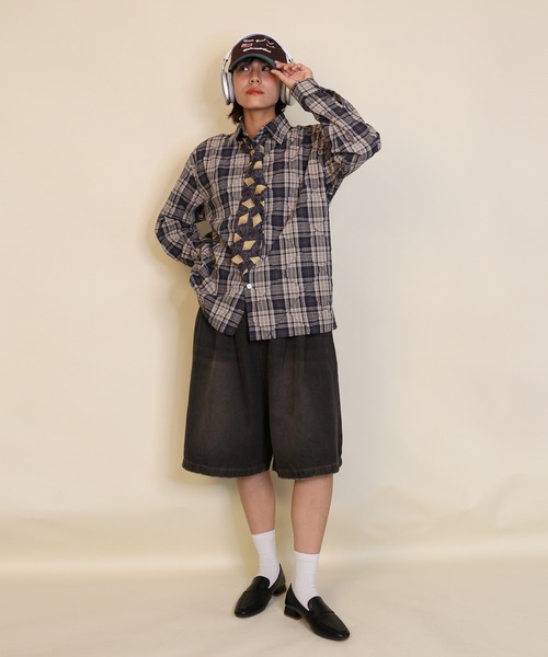 aimoha(アイモハ)の「aimoha men ヴィンテージチェックシャツ/Vintage Check Shirt(シャツ/ブラウス・メンズ・ネイビー/レッド・MEDIUM/LARGE)」の20枚目の写真