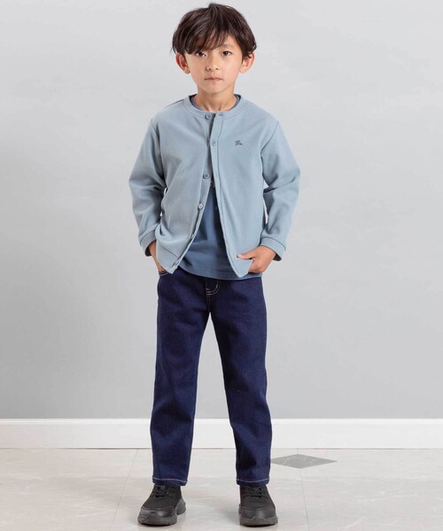 BeBe（ベベ）の「ストレッチジョグデニムバックステッチロゴロングパンツ（デニムパンツ・キッズ・ネイビー・130cm/140cm/120cm/150cm）」の11枚目の写真