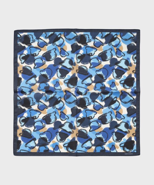 TAKEO KIKUCHI（タケオキクチ）の「ボーラーハットプリントハンカチ（ハンカチ/ハンドタオル・メンズ・ブラウン系その他2/ネイビー系/ワイン系1・00）」の2枚目の写真