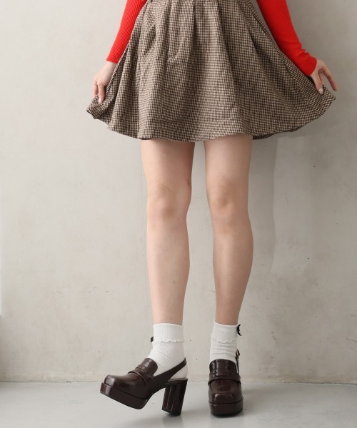 DEMETER(デメテル)の「厚底 プラットフォーム スリングバック ローファーパンプス(パンプス・レディース・ダークブラウン/ブラック・M/S/L)」の14枚目の写真