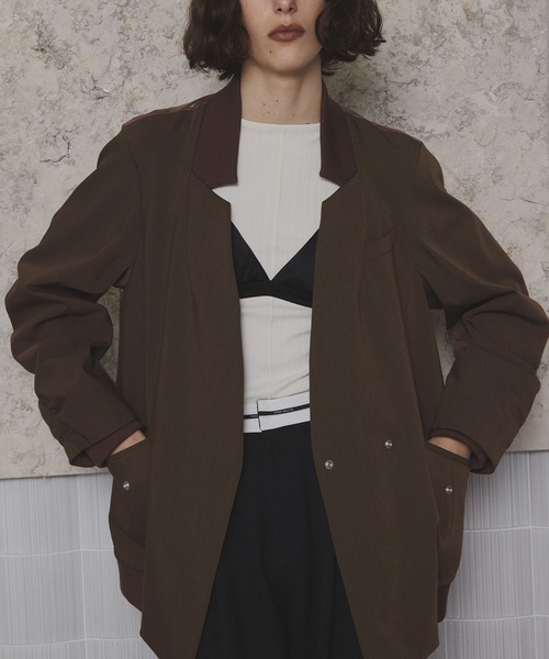 ジャケット・アウター AMERI SHIRTS DOCKING COAT Ameri（アメリ）の「JACKET DOCKING SHIRT（シャツ/ブラウス