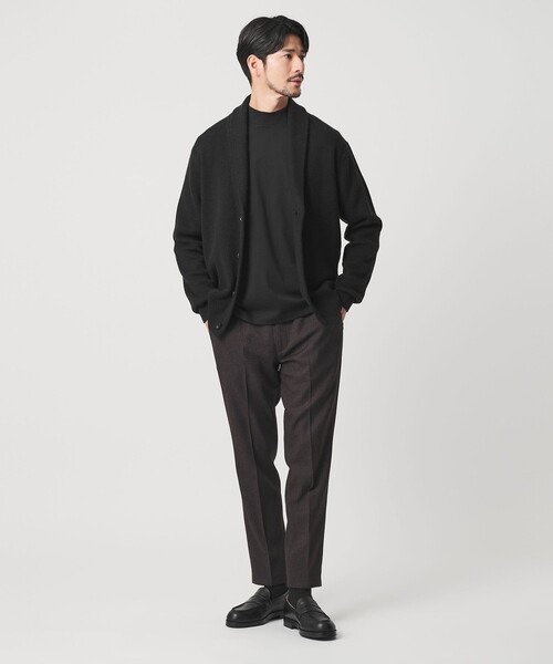 BEAUTY&YOUTH UNITED ARROWS（ビューティーアンドユースユナイテッドアローズ）の「【WEB限定 WARDROBE SMART】ウォッシャブル ショールカラー カーディガン（カーディガン/ボレロ・メンズ・ダークグレー/ライトグレー/ブラック・XL/S/M/L）」の4枚目の写真