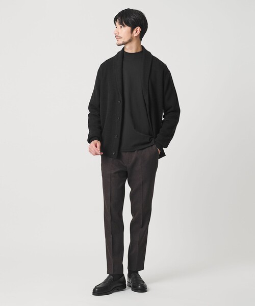 BEAUTY&YOUTH UNITED ARROWS（ビューティーアンドユースユナイテッドアローズ）の「【WEB限定 WARDROBE SMART】ウォッシャブル ショールカラー カーディガン（カーディガン/ボレロ・メンズ・ダークグレー/ライトグレー/ブラック・XL/S/M/L）」の5枚目の写真