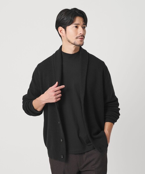 WEB限定 WARDROBE SMART】ウォッシャブル ショールカラー カーディガン