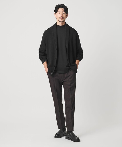 BEAUTY&YOUTH UNITED ARROWS（ビューティーアンドユースユナイテッドアローズ）の「【WEB限定 WARDROBE SMART】ウォッシャブル ショールカラー カーディガン（カーディガン/ボレロ・メンズ・ダークグレー/ライトグレー/ブラック・XL/S/M/L）」の8枚目の写真