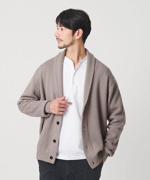 WEB限定 WARDROBE SMART】ウォッシャブル ショールカラー カーディガン WEB限定 WARDROBE SMART】ウォッシャブル ショールカラー カーディガン