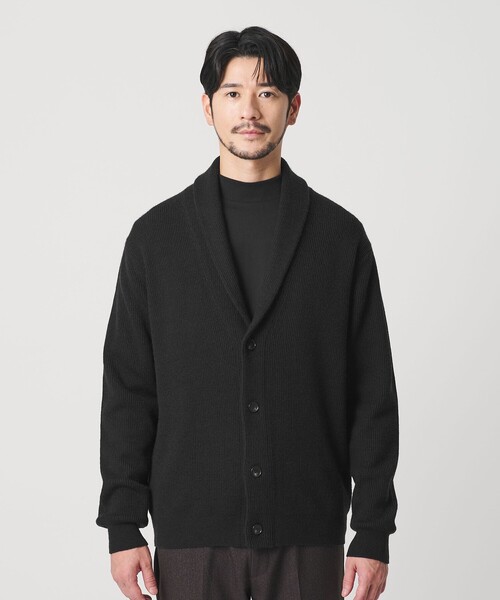 BEAUTY&YOUTH UNITED ARROWS（ビューティーアンドユースユナイテッドアローズ）の「【WEB限定 WARDROBE SMART】ウォッシャブル ショールカラー カーディガン（カーディガン/ボレロ・メンズ・ダークグレー/ライトグレー/ブラック・XL/S/M/L）」の18枚目の写真