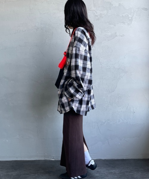 UNIVERSAL OVERALL（ユニバーサルオーバーオール）の「[UNIVERSAL OVERALL/ユニバーサルオーバーオール] 別注 ビッグシルエットパジャマシャツ（シャツ/ブラウス・レディース・ブラック/グリーン/イエロー・M/L/XL）」の15枚目の写真