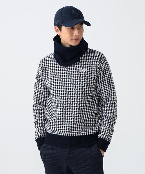 BEAMS GOLF（ビームスゴルフ）の「PURPLE LABEL / パイル ネックウォーマー（ネックウォーマー/スヌード・メンズ・ネイビー/レッド系その他7/ホワイト・ONE SIZE）」の7枚目の写真