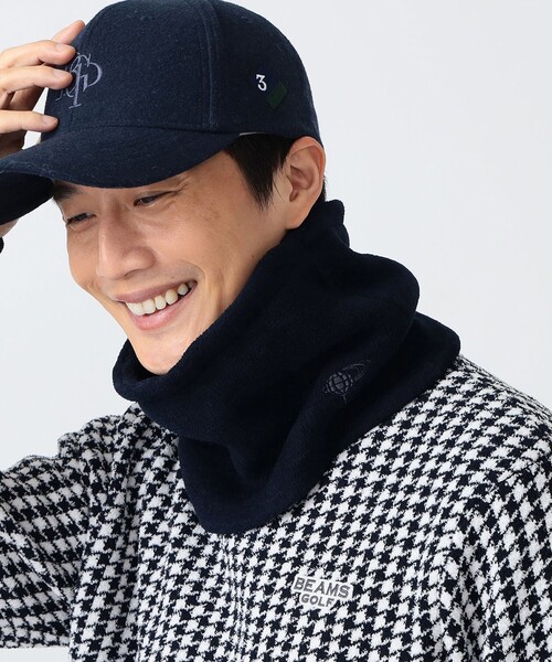 BEAMS GOLF（ビームスゴルフ）の「PURPLE LABEL / パイル ネックウォーマー（ネックウォーマー/スヌード・メンズ・ネイビー/レッド系その他7/ホワイト・ONE SIZE）」の8枚目の写真