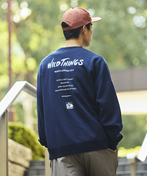 FREAK'S STORE(フリークスストア)の「限定展開 WILD THINGS×FREAK'S STORE/ワイルドシングス 別注 ビッグシルエット リフレクターバックプリント スウェット /(スウェット・メンズ・ブラック/アッシュグレー/グリーン/ネイビー・SMALL/MEDIUM/LARGE)」の10枚目の写真