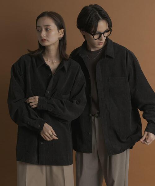 セール】『ユニセックス』ウォッシュドコーデュロイロングスリーブ