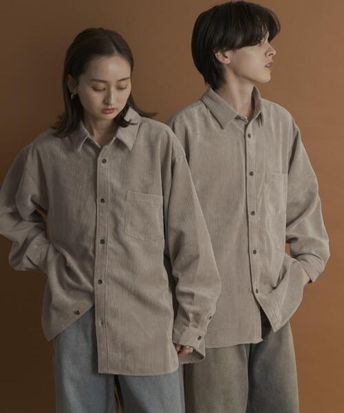 セール】ウォッシュドコーデュロイロングスリーブシャツ（シャツ