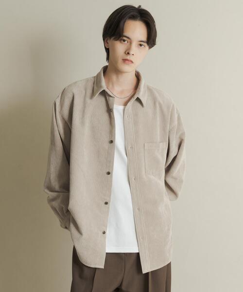 セール】ウォッシュドコーデュロイロングスリーブシャツ（シャツ