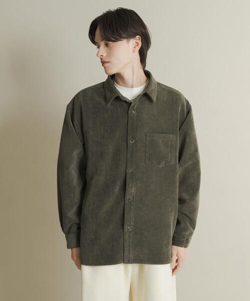 セール】ウォッシュドコーデュロイロングスリーブシャツ（シャツ