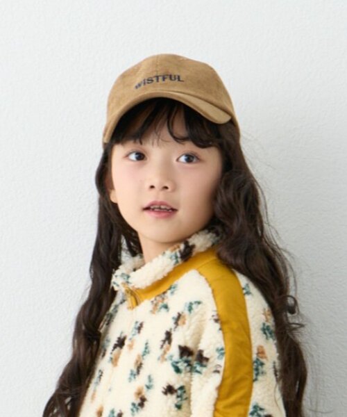 CIAOPANIC TYPY（チャオパニックティピー）の「【KIDS】アソート柄刺繍コーデュロイキャップ（ハット・キッズ・キャメル/ネイビー/サックスブルー・ONE SIZE）」の8枚目の写真