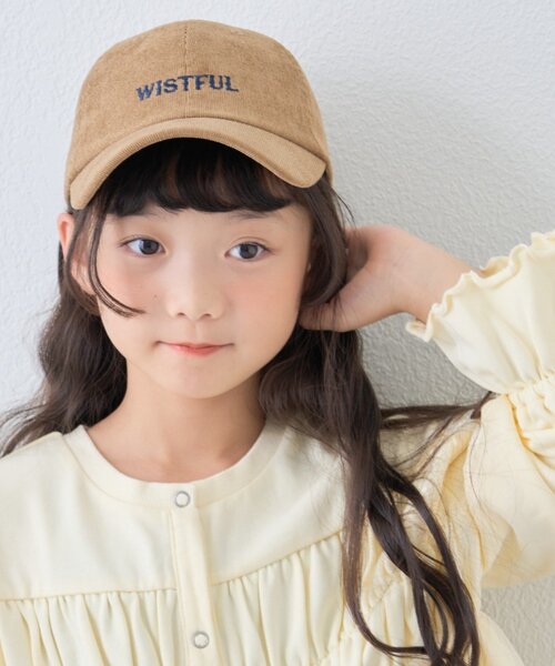 CIAOPANIC TYPY（チャオパニックティピー）の「【KIDS】アソート柄刺繍コーデュロイキャップ（ハット・キッズ・キャメル/ネイビー/サックスブルー・ONE SIZE）」の11枚目の写真