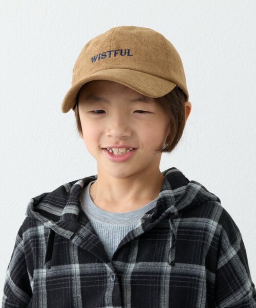 CIAOPANIC TYPY（チャオパニックティピー）の「【KIDS】アソート柄刺繍コーデュロイキャップ（ハット・キッズ・キャメル/ネイビー/サックスブルー・ONE SIZE）」の15枚目の写真
