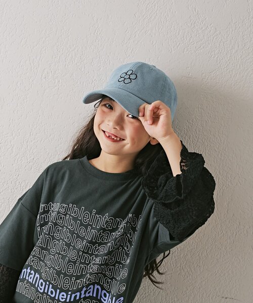 CIAOPANIC TYPY（チャオパニックティピー）の「【KIDS】アソート柄刺繍コーデュロイキャップ（ハット・キッズ・キャメル/ネイビー/サックスブルー・ONE SIZE）」の19枚目の写真