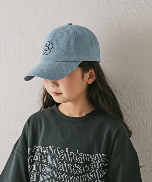 CIAOPANIC TYPY（チャオパニックティピー）の「【KIDS】アソート柄刺繍コーデュロイキャップ（ハット・キッズ・キャメル/ネイビー/サックスブルー・ONE SIZE）」の20枚目の写真