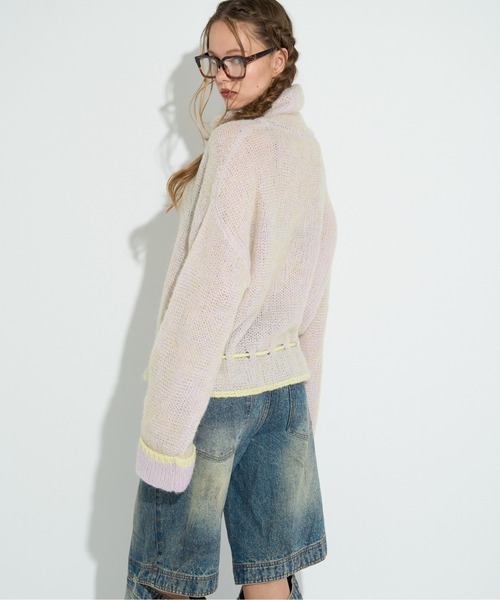 ANNA SUI NYC（アナ スイ エヌ ワイ シー）の「ダブルモヘアタートルニット（ニット/セーター・レディース・ミント/ピンク・FREE）」の8枚目の写真