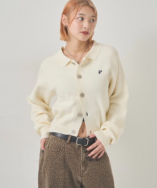 EC限定カラーあり】襟付きニットカーデ（カーディガン/ボレロ）｜WHO'S