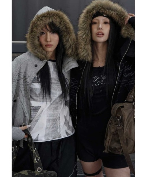 A'GEM/9 × .kom 『FANCY CLUB/ファンシークラブ』 RUTHLESS FUR HOODED