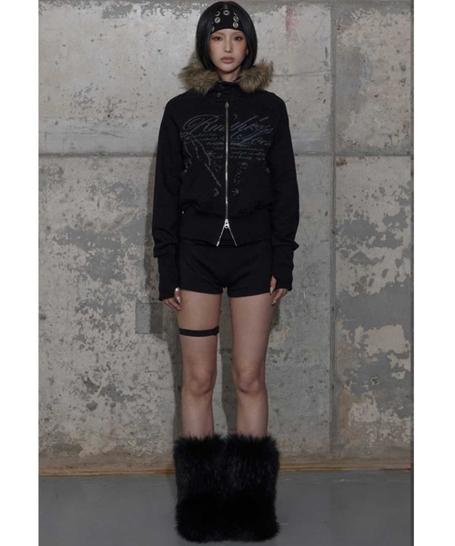 A'GEM/9 × .kom 『FANCY CLUB/ファンシークラブ』 RUTHLESS FUR HOODED