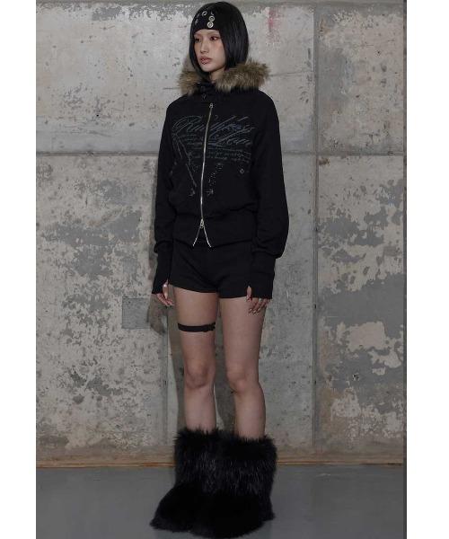 A'GEM/9 × .kom 『FANCY CLUB/ファンシークラブ』 RUTHLESS FUR HOODED