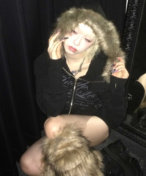 A'GEM/9 × .kom 『FANCY CLUB/ファンシークラブ』 RUTHLESS FUR HOODED