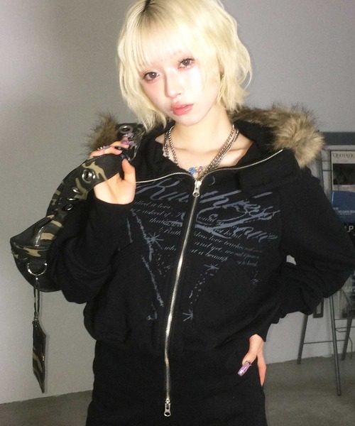 A'GEM/9 × .kom 『FANCY CLUB/ファンシークラブ』 RUTHLESS FUR HOODED