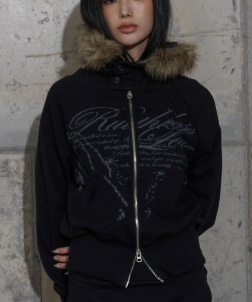 A'GEM/9 × .kom 『FANCY CLUB/ファンシークラブ』 RUTHLESS FUR HOODED