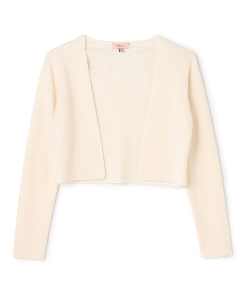 TOCCA(トッカ)の「CASHMERE ボレロ(カーディガン/ボレロ・レディース・ブラック系/アイボリー系/ベージュ系/ピンク系・SMALL/MEDIUM)」の3枚目の写真